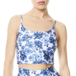 Alice + Olivia Penny Floral Performance Crop Top